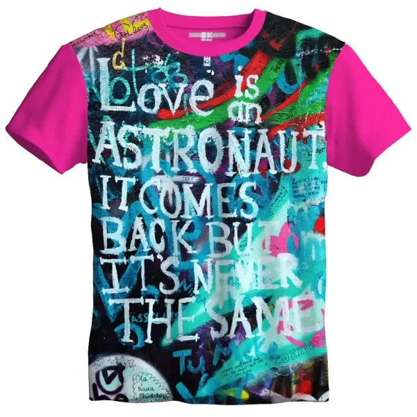 Camiseta com Estampa Grafite Astronaut, Modelo Tradicional - Image 3