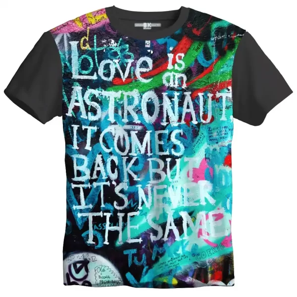 Camiseta com Estampa Grafite Astronaut, Modelo Tradicional - Image 4