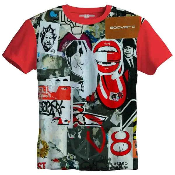 Camiseta com Estampa Grafite Capsula, Modelo Tradicional - Image 5