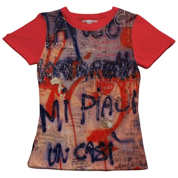 Camiseta com Estampa Grafite Latina, Modelo Feminino Baby Look - Image 5