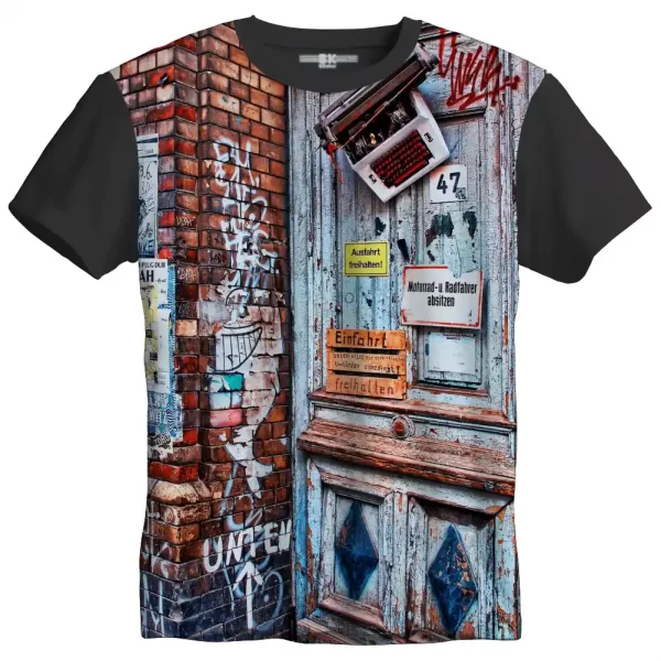 Camiseta com Estampa Grafite Oficina, Modelo Tradicional - Image 4