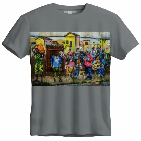 Camiseta com Estampa Grafite Resenha Mural, Modelo Tradicional - Image 2