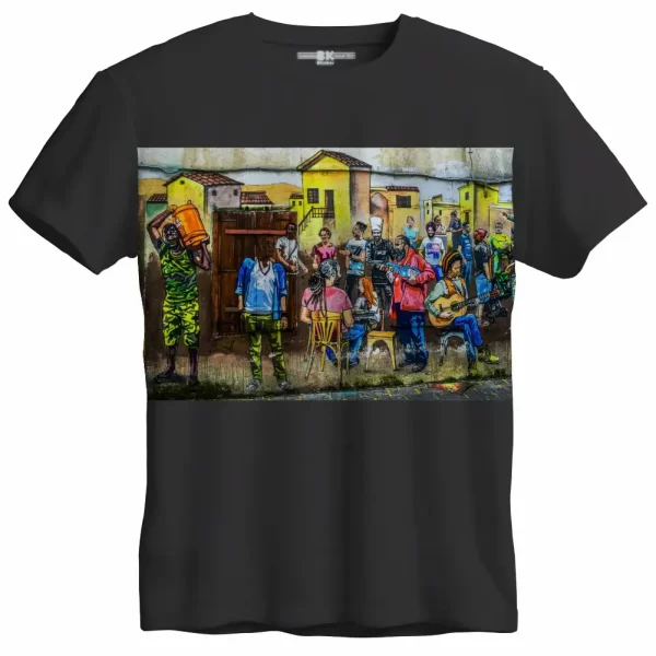 Camiseta com Estampa Grafite Resenha Mural, Modelo Tradicional - Image 4