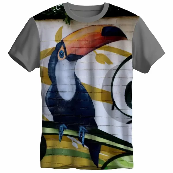 Camiseta com Estampa Grafite Tucano, Modelo Tradicional - Image 5