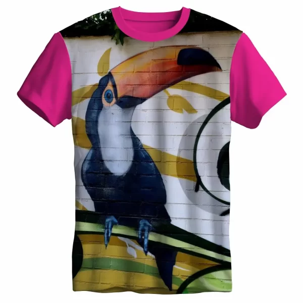 Camiseta com Estampa Grafite Tucano, Modelo Tradicional - Image 4