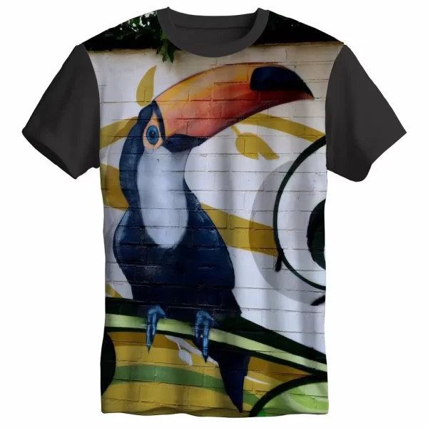 Camiseta com Estampa Grafite Tucano, Modelo Tradicional - Image 3