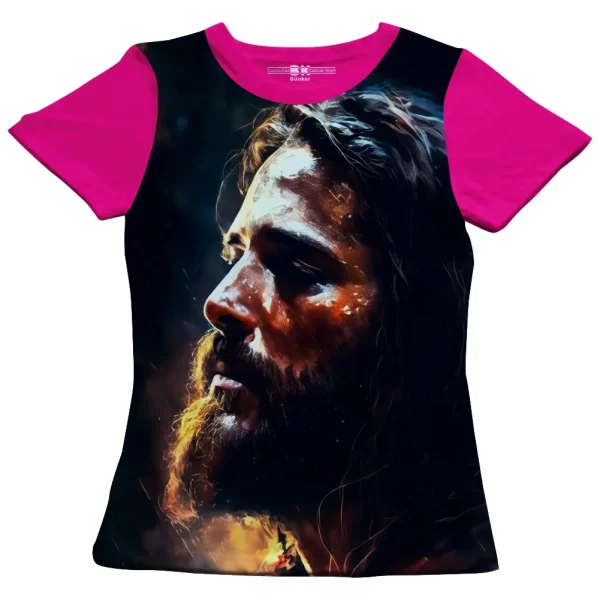 Camiseta Modelo Baby Look, Estampa; Jesus é a Luz - Image 3