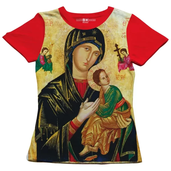 Camiseta Modelo Baby Look, Estampa; Mãe do Perpétuo Socorro - Image 5