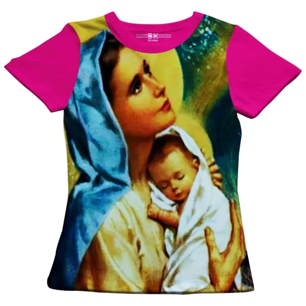 Camiseta Modelo Baby Look, Estampa; Rainha das Missões - Image 3