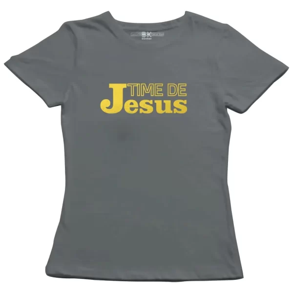 Camiseta Modelo Baby Look, Estampa; Time de Jesus - Image 2