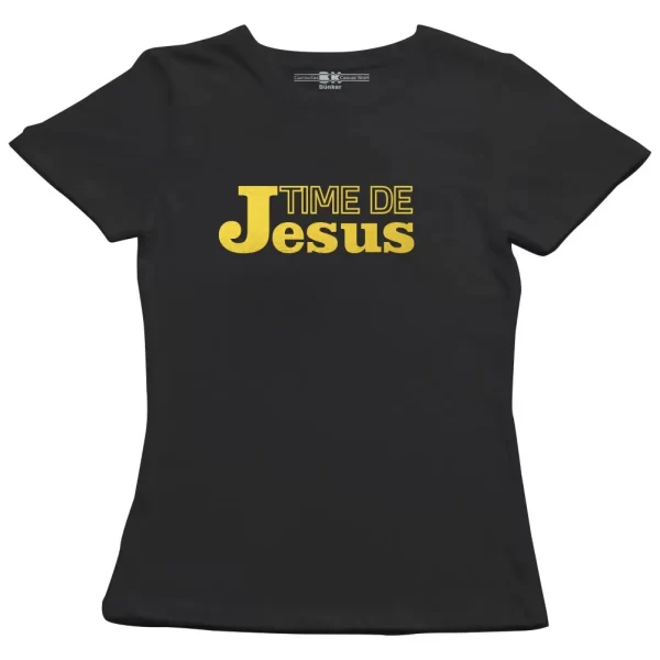 Camiseta Modelo Baby Look, Estampa; Time de Jesus - Image 4