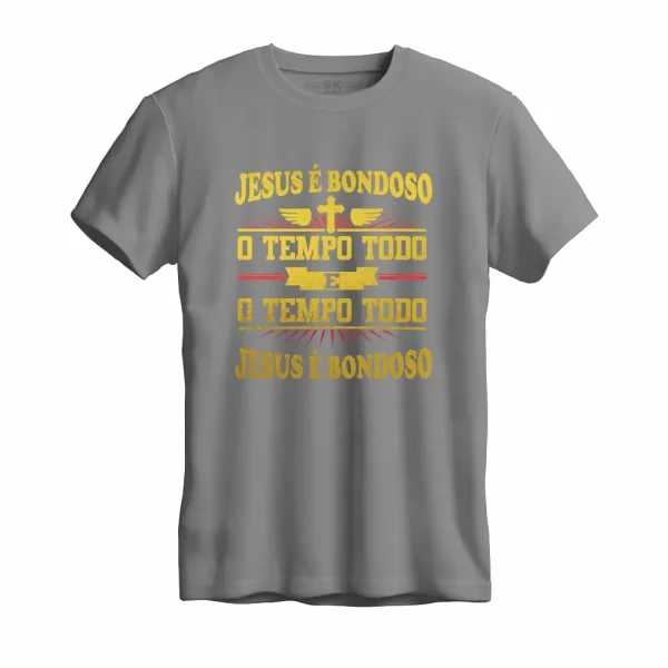 Camiseta Modelo Tradicional, Estampa; Jesus é Bondoso - Image 3