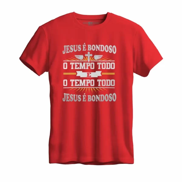 Camiseta Modelo Tradicional, Estampa; Jesus é Bondoso - Image 4