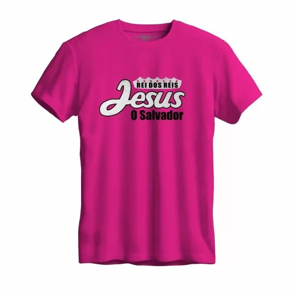 Camiseta Modelo Tradicional, Estampa; Jesus Rei dos Reis - Image 3