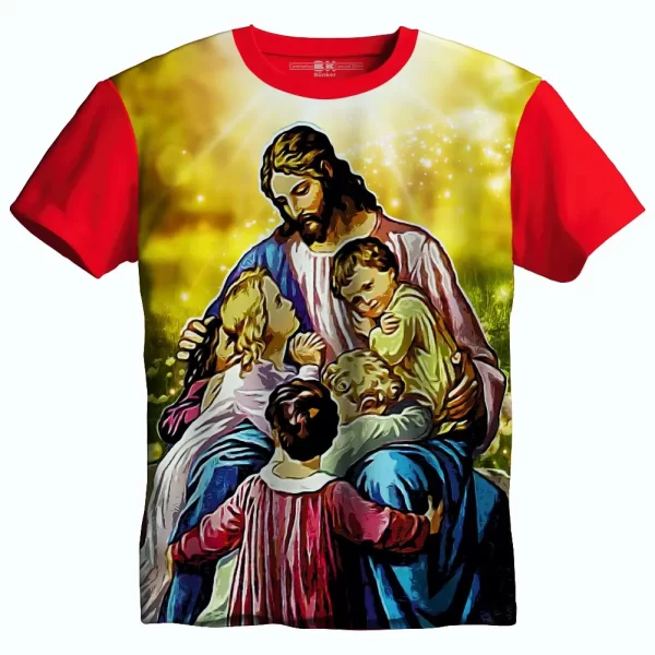 Camiseta Modelo Tradicional, Estampa; Jesus Vinde a Mim - Image 5