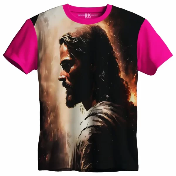 Camiseta Modelo Tradicional, Estampa; Momento com Jesus - Image 3