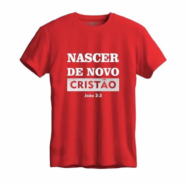 Camiseta Modelo Tradicional, Estampa; Nascer de Novo Cristão - Image 5