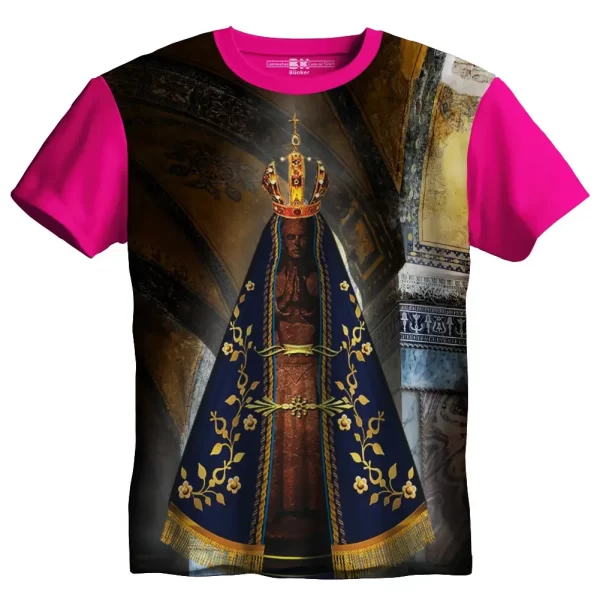 Camiseta Modelo Tradicional, Estampa; Nossa Senhora Aparecida - Image 4