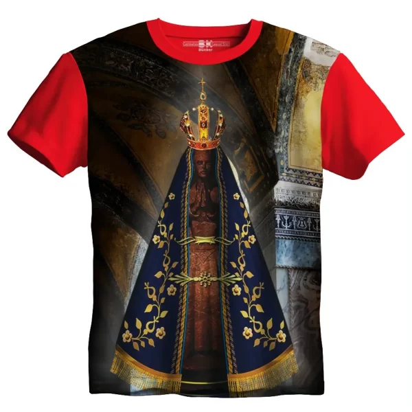 Camiseta Modelo Tradicional, Estampa; Nossa Senhora Aparecida - Image 3