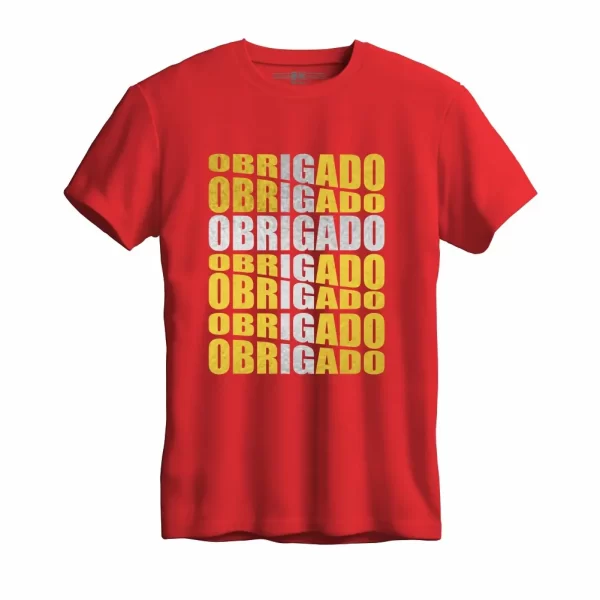 Camiseta Modelo Tradicional, Estampa; Obrigado - Image 5