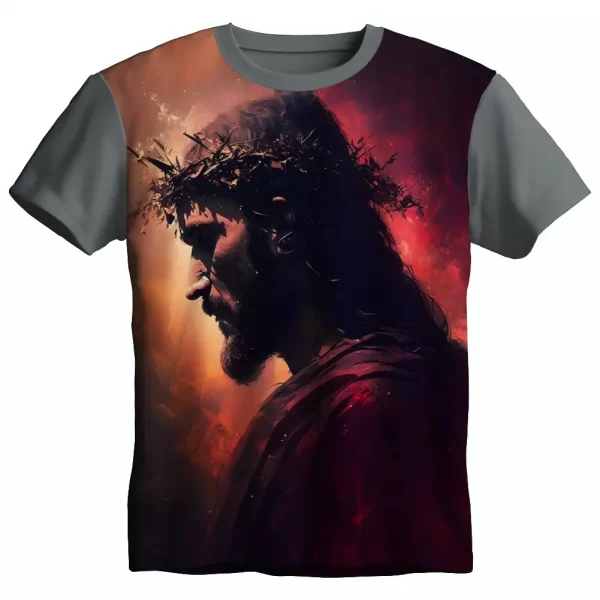 Camiseta Modelo Tradicional, Estampa; Perdão de Jesus - Image 5