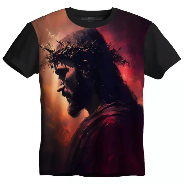 Camiseta Modelo Tradicional, Estampa; Perdão de Jesus - Image 3