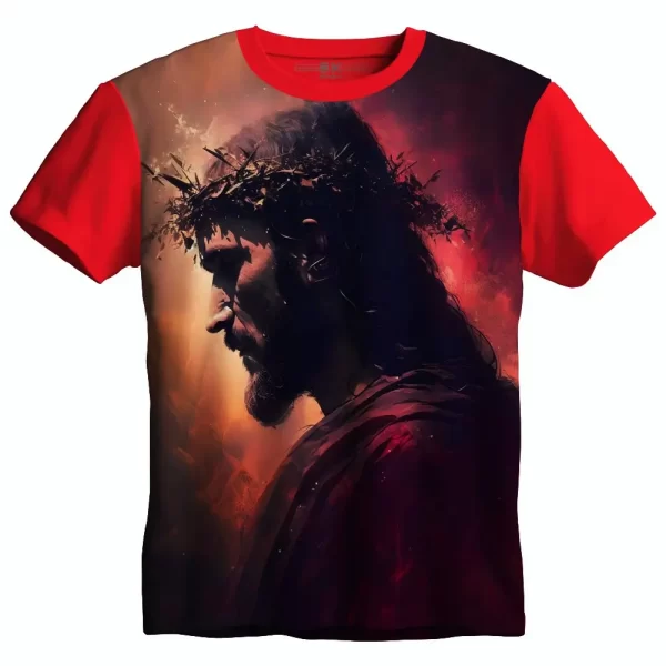 Camiseta Modelo Tradicional, Estampa; Perdão de Jesus - Image 4