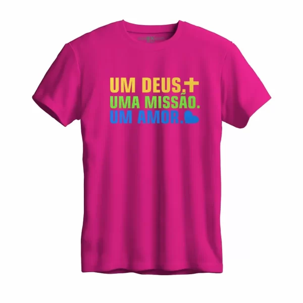 Camiseta Modelo Tradicional, Estampa; um Deus uma Missão - Image 3