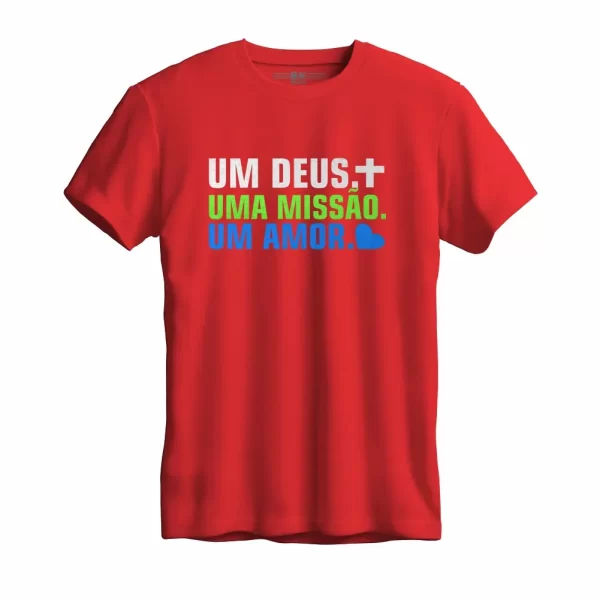 Camiseta Modelo Tradicional, Estampa; um Deus uma Missão - Image 5