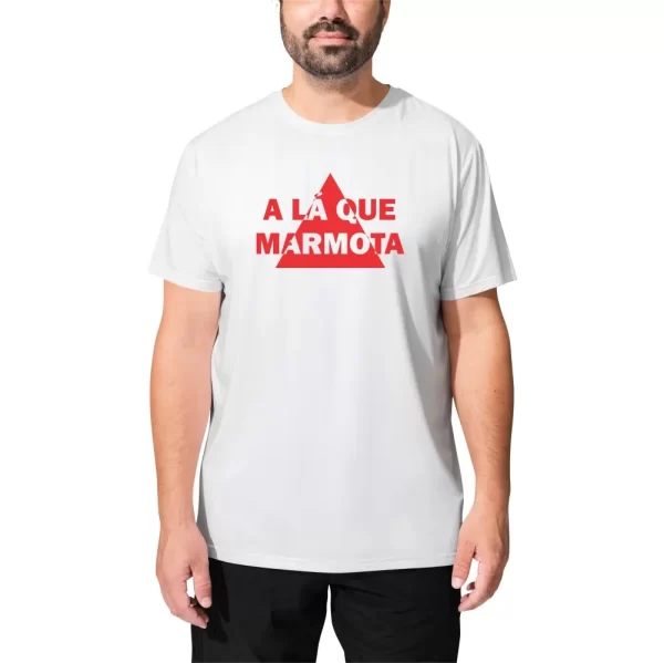 Camiseta com Sotaque Mineiro, Silk com a Frase A Lá que Marmota, Modelo Tradicional