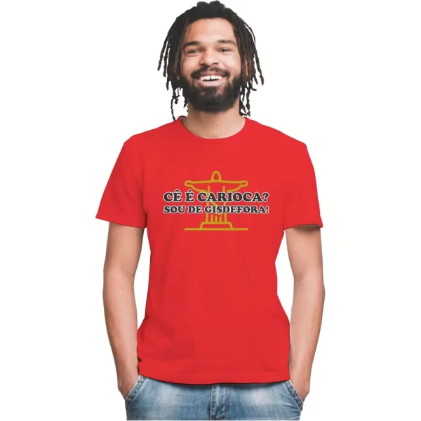 Camiseta com Sotaque Mineiro, Silk com a Frase Cê é Carioca Sou de Gis de Fora, Modelo Tradicional - Image 5