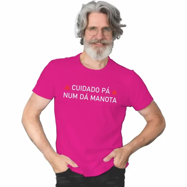 Camiseta com Sotaque Mineiro, Silk com a Frase Cuidado Pá Num dá Manota, Modelo Tradicional - Image 3