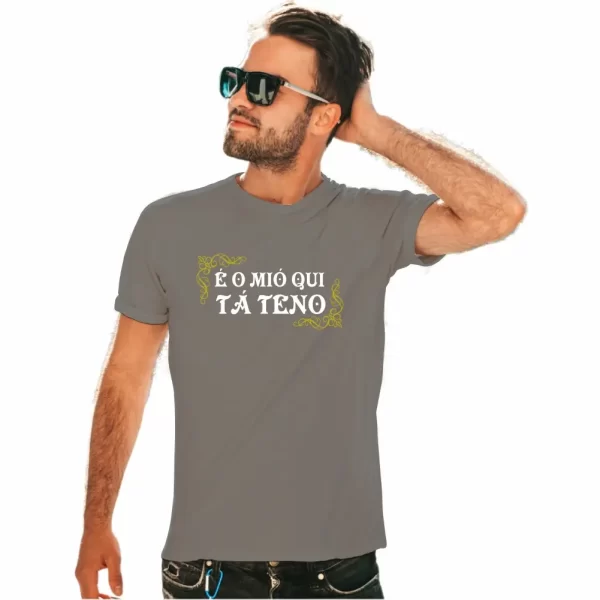 Camiseta com Sotaque Mineiro, Silk com a Frase é o Mió Qui Tá Teno, Modelo Tradicional - Image 2