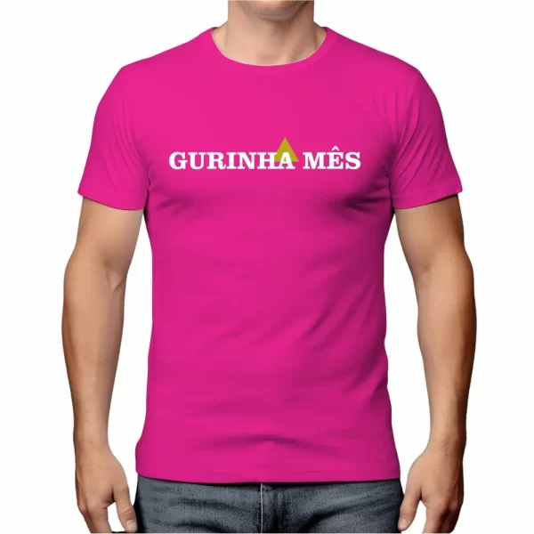 Camiseta com Sotaque Mineiro, Silk com a Frase Gurinha Mês, Modelo Tradicional - Image 3