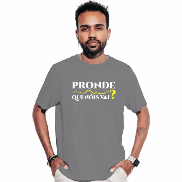 Camiseta com Sotaque Mineiro, Silk com a Frase Pronde Qui Nóis Vai?, Modelo Tradicional - Image 2