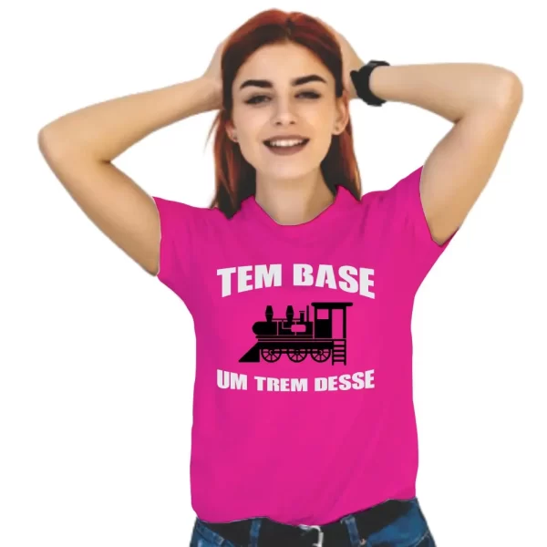 Camiseta com Sotaque Mineiro, Silk com a Frase Tem Base um Trem Desse, Modelo Feminino Baby Look - Image 3