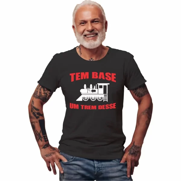 Camiseta com Sotaque Mineiro, Silk com a Frase Tem Base um Trem Desse?, Modelo Tradicional - Image 4