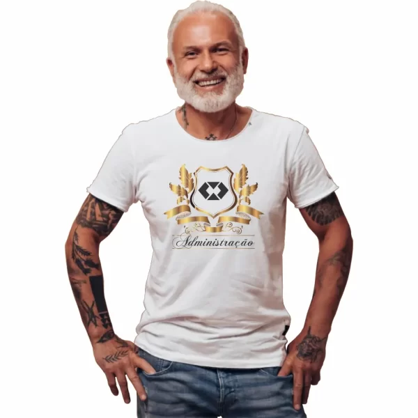 camiseta curso Administração modelo tradicional