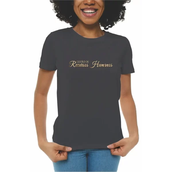 Camiseta curso de Gestão de Recursos Humanos, modelo feminino baby look - Image 2