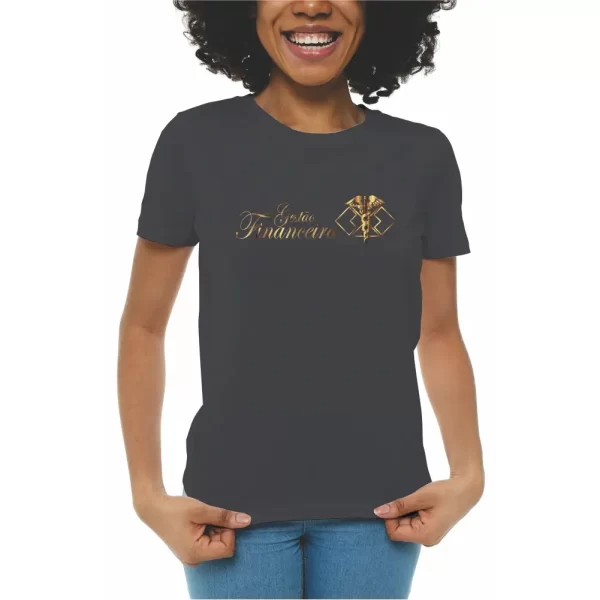 Camiseta curso de Gestão Financeira, modelo feminino baby look - Image 2