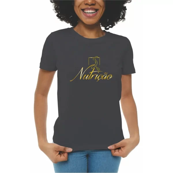 Camiseta curso de Nutrição, modelo feminino baby look - Image 2