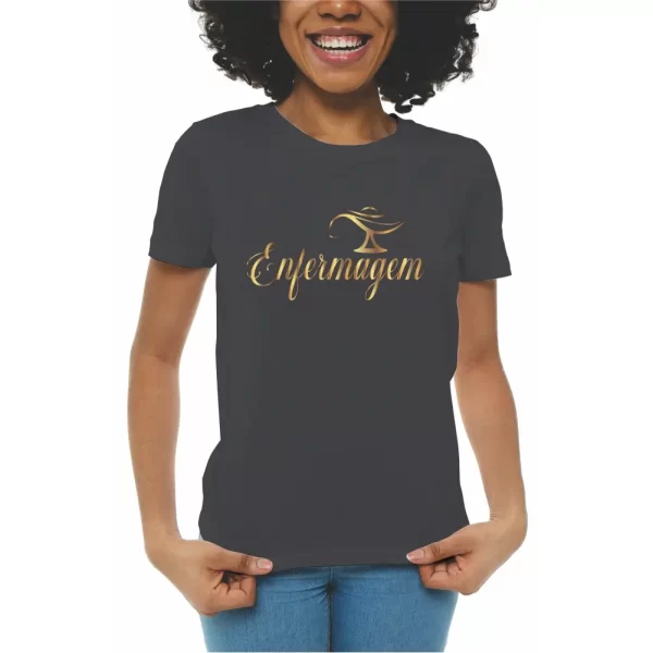 Camiseta curso Enfermagem, modelo feminino baby look - Image 2