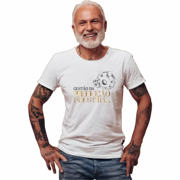 Camiseta curso Gestão da produção industrial modelo tradicional