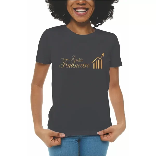 Camiseta curso Gestão Financeira, modelo feminino baby look - Image 2