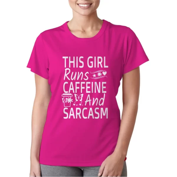 Camiseta feminina, modelo baby look, estampa Caffeine - Image 4