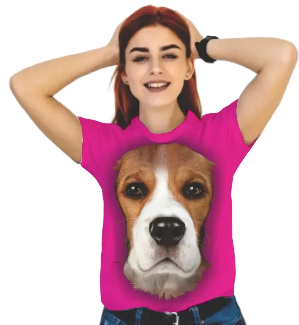 Camiseta feminina Modelo Baby Look, Estampa, Cão de Guarda - Image 3