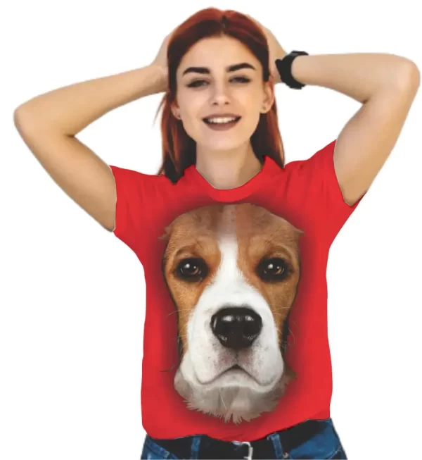 Camiseta feminina Modelo Baby Look, Estampa, Cão de Guarda - Image 5