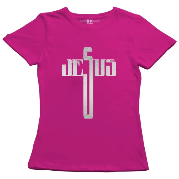 Camiseta Modelo Baby Look, Estampa; Jesus - Image 5