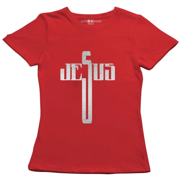 Camiseta Modelo Baby Look, Estampa; Jesus - Image 2