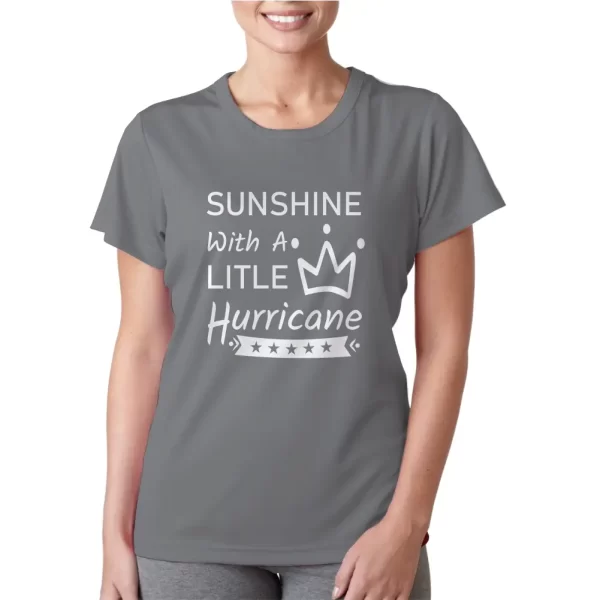 Camiseta feminina, modelo baby look, estampa Sunshine - Image 5